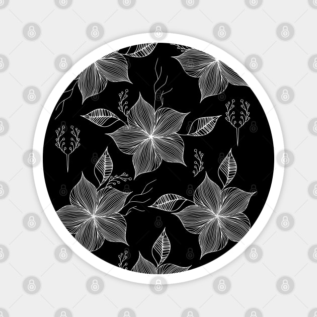 Floral Pattern Magnet by jen28